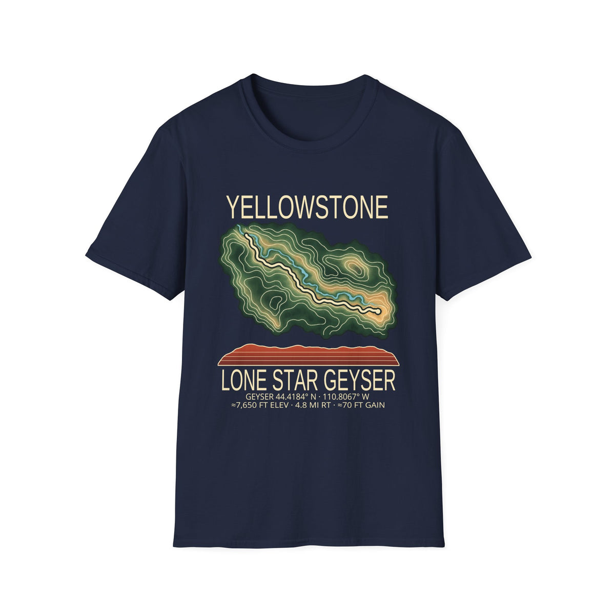 Lone Star Geyser Hiking T-Shirt | Yellowstone