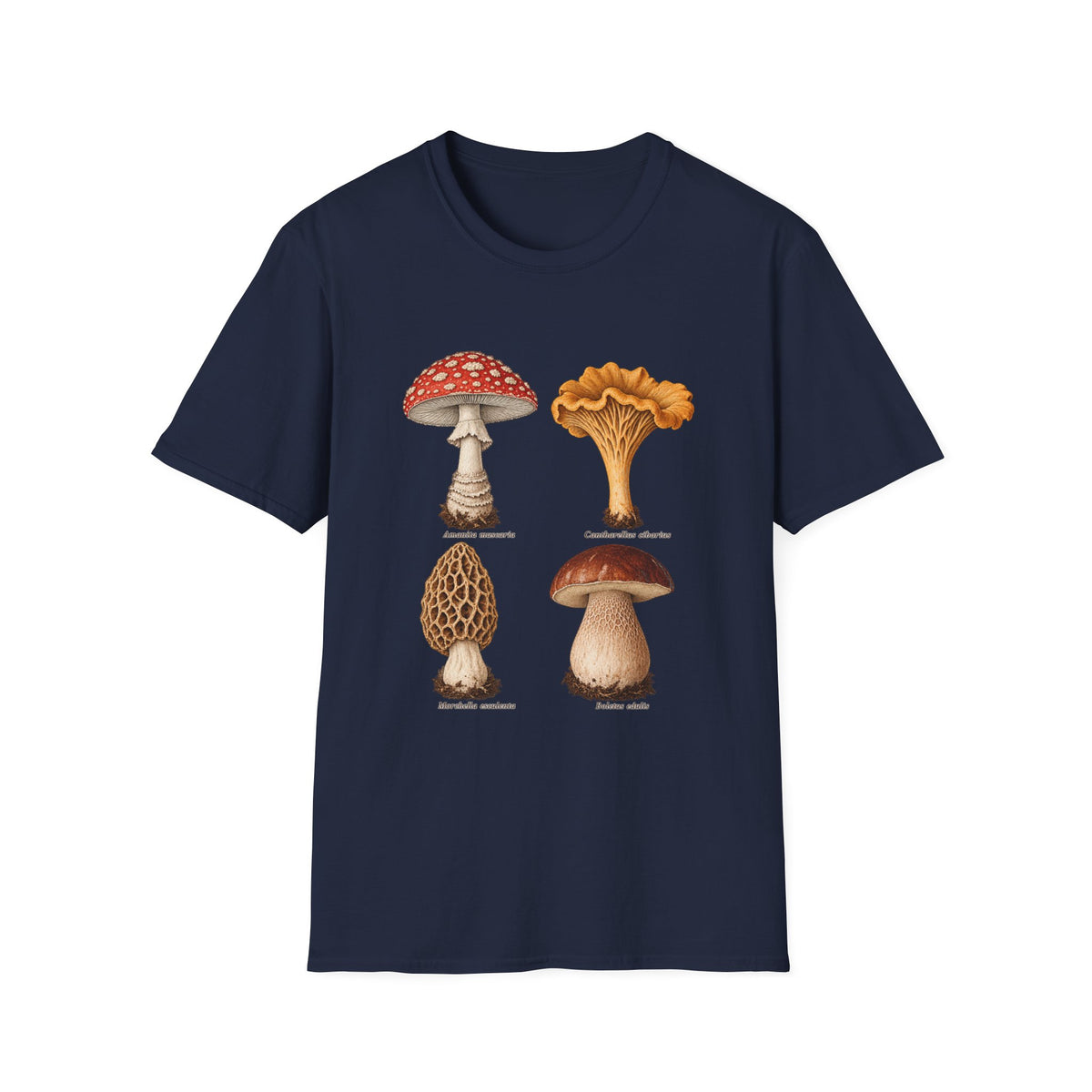 Mixed Fungi Field Plate Mushroom T-Shirt