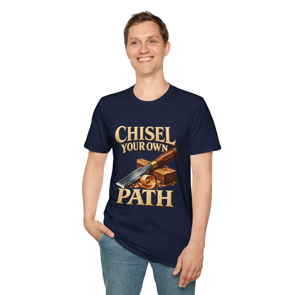 Chisel Your Own Path Woodworking Graphic T-Shirt