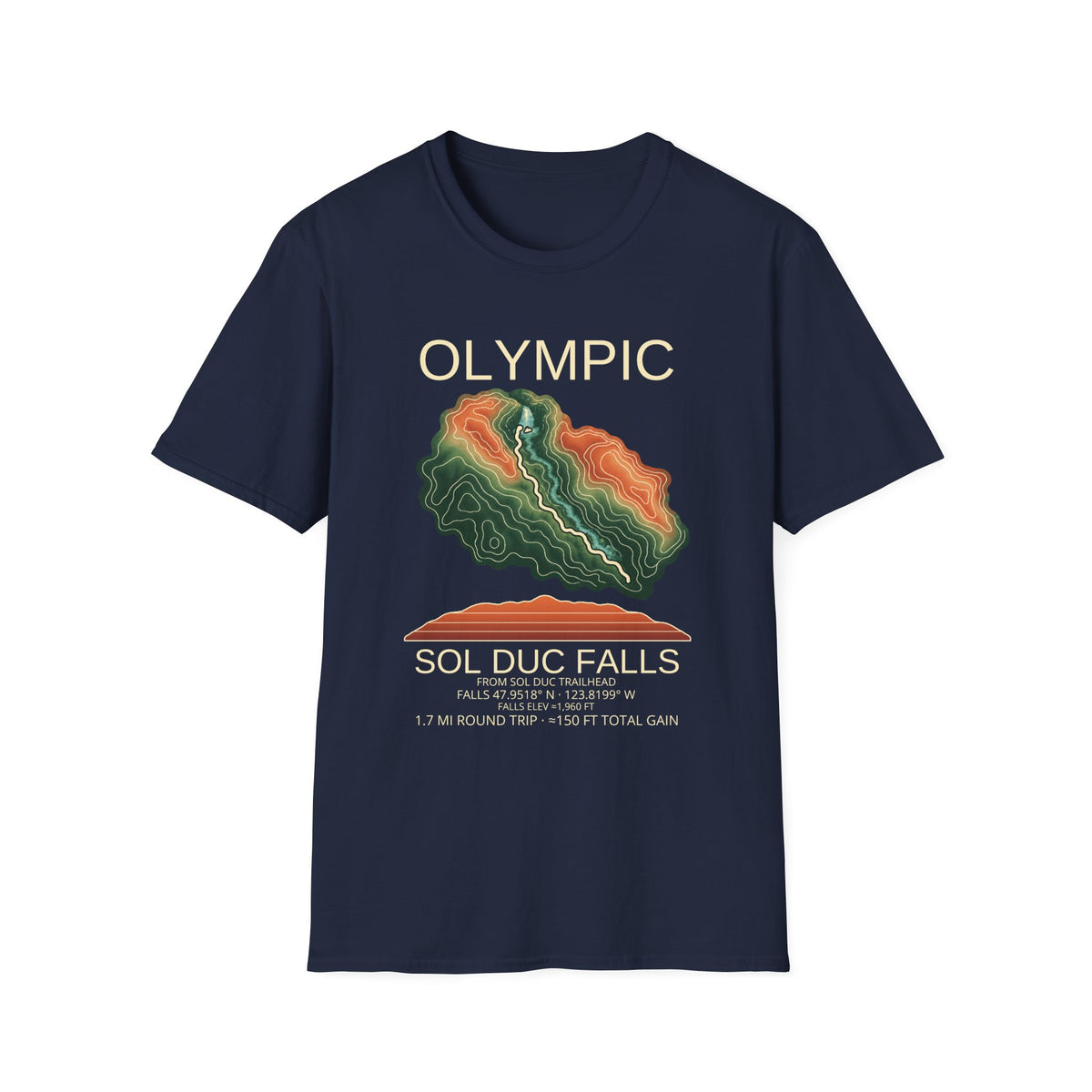 Sol Duc Falls Hiking T-Shirt | Olympic