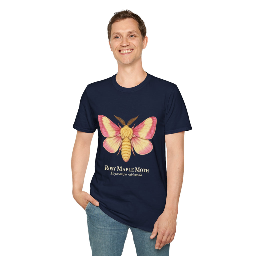 Rosy Maple Moth Natural History T-Shirt