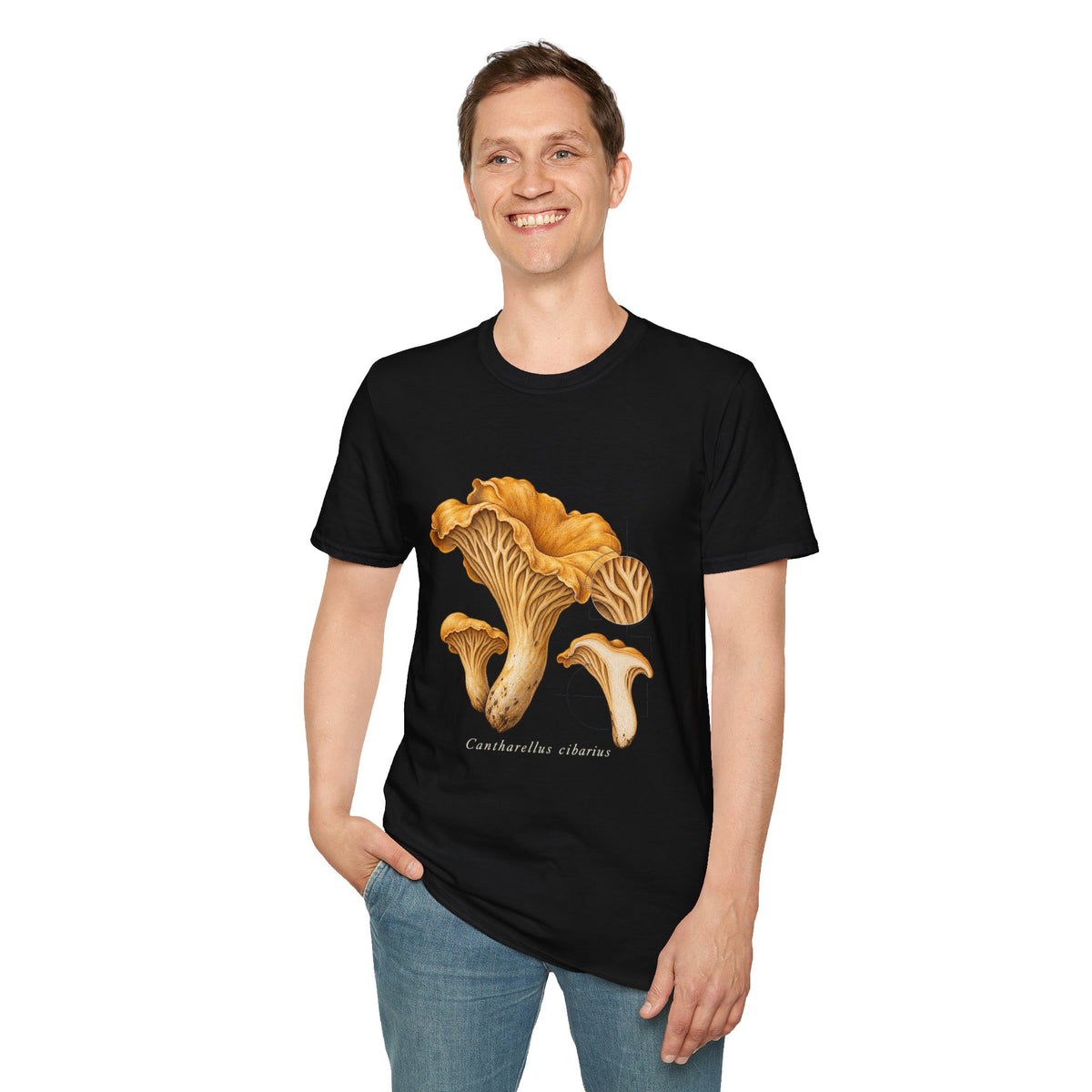 Golden Chanterelle Mushroom Study T-Shirt