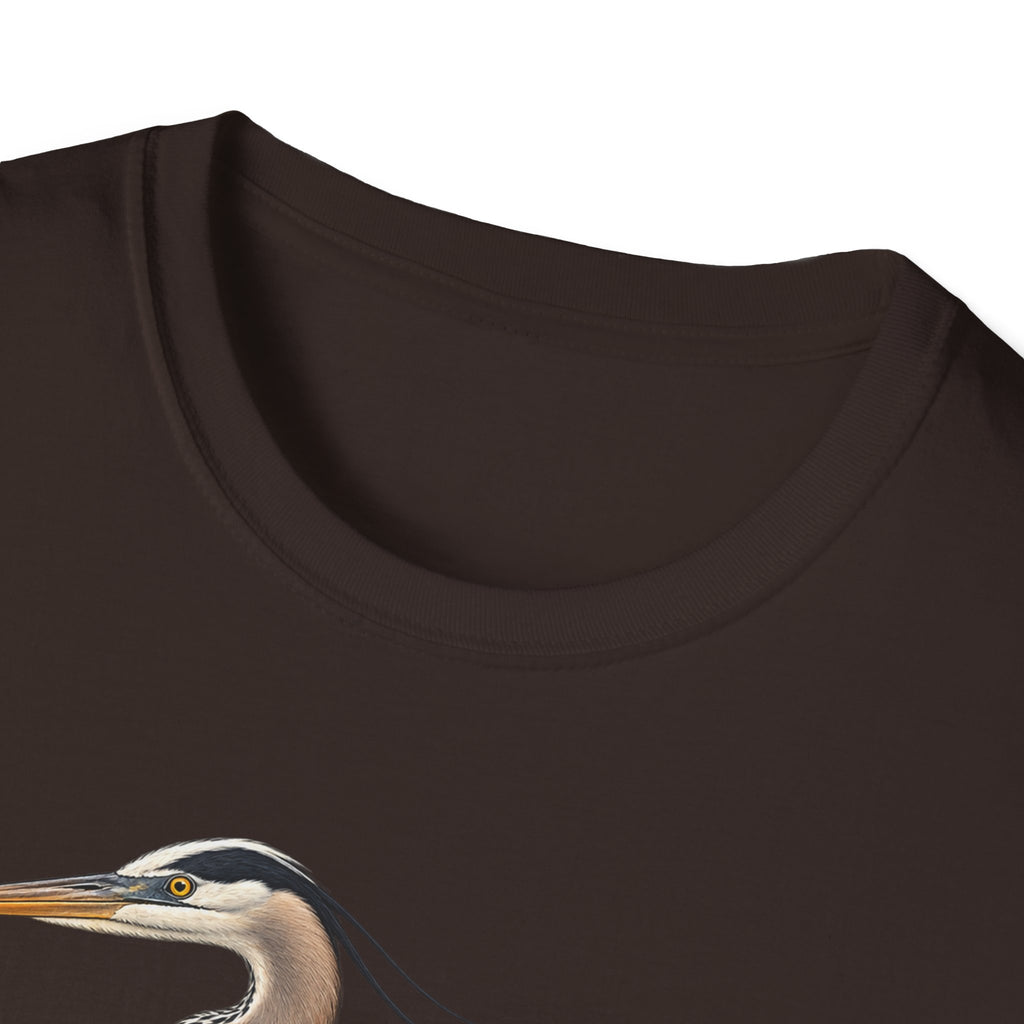Great Blue Heron Birdwatching T-Shirt